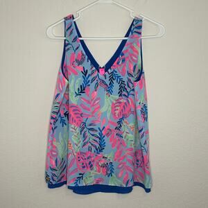 Lilly Pulitzer Florin Sleeveless V Neck Reversible Tank Sz XS